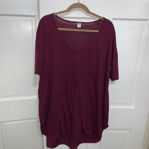 Old Navy purple burgundy tunic top